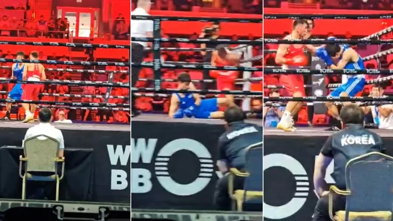 Махмуд Сабырхан победил корейского боксёра и вышел в следующий раунд Кубка мира