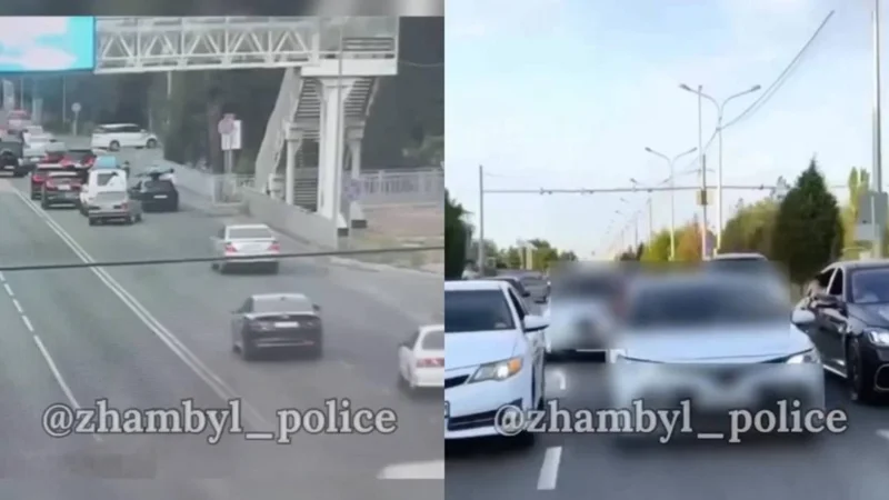 Tarazda kortej uıymdastyrǵan mektep túlekteri jaýapqa tartyldy