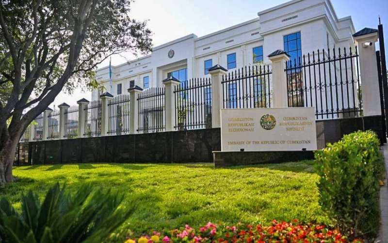 The Presidents solemnly inaugurated the new building of the Embassy of Uzbekistan in Azerbaijan