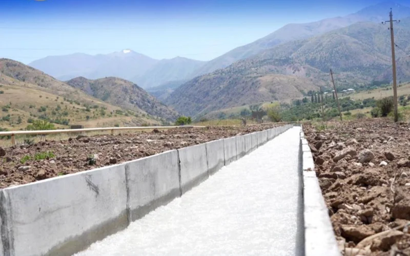 Более 76 км каналов забетонировали в Туркестанской области