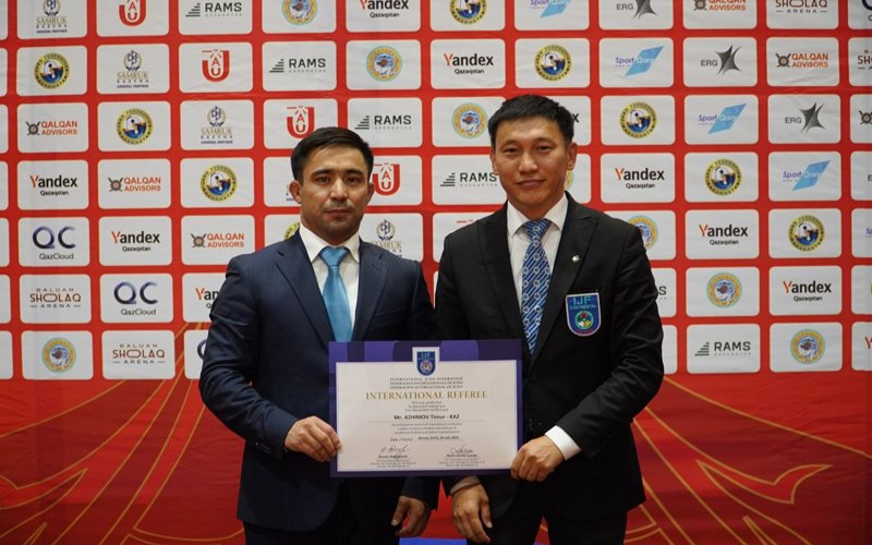 Қос қазақстандық дзюдо төрешісі IJF халықаралық дәрежеге ие болды Қос қазақстандық дзюдо төрешісі IJF халықаралық дәрежеге ие болды