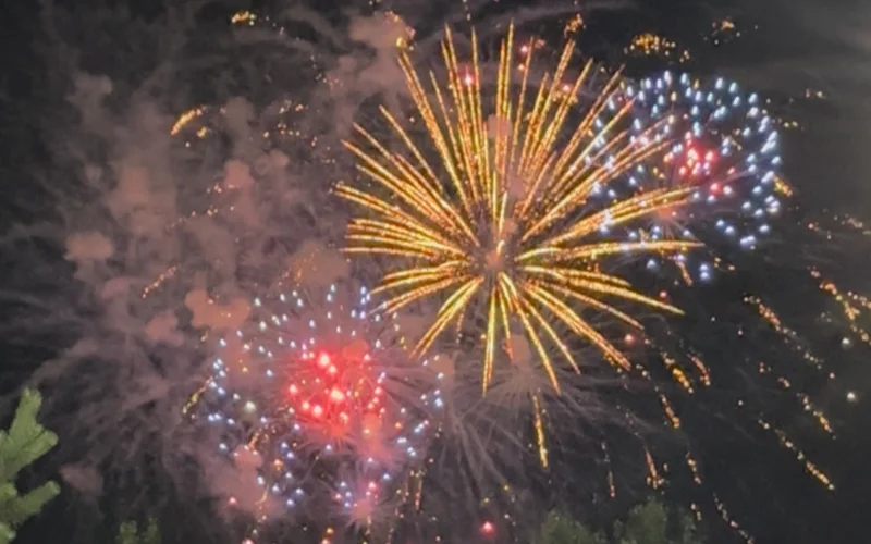 салют, фейерверк, Астана