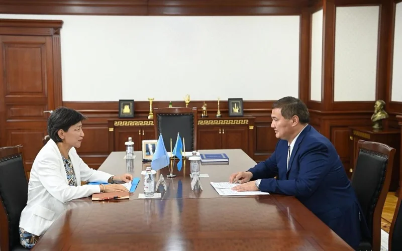 克孜勒奥尔达州州长会见联合国驻哈协调员 共商改善生态与拯救咸海问题