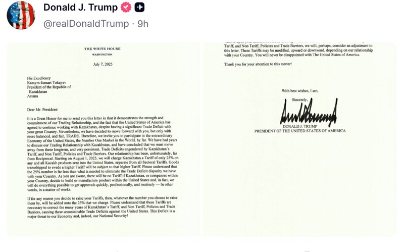 Trump's letter 