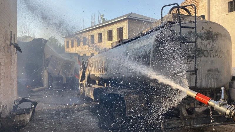 Заправка взорвалась в Туркестанской области