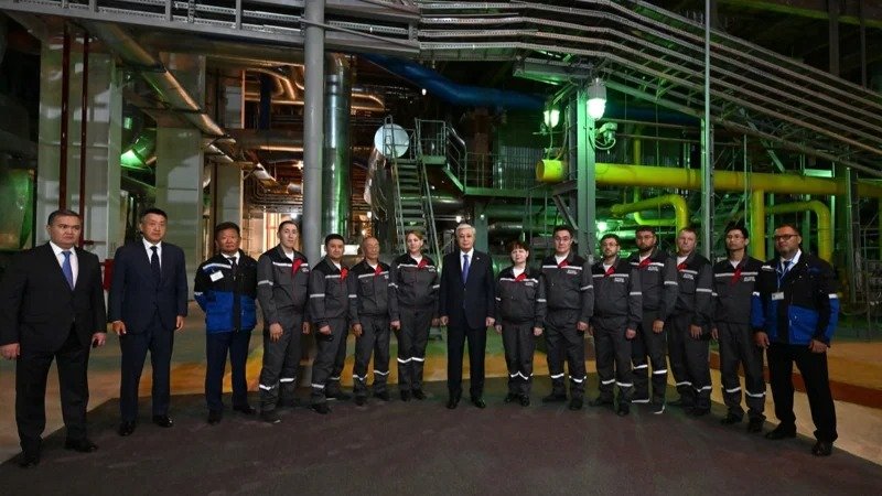 President President Tokayev inspects CHPP-3 first stage in Astana