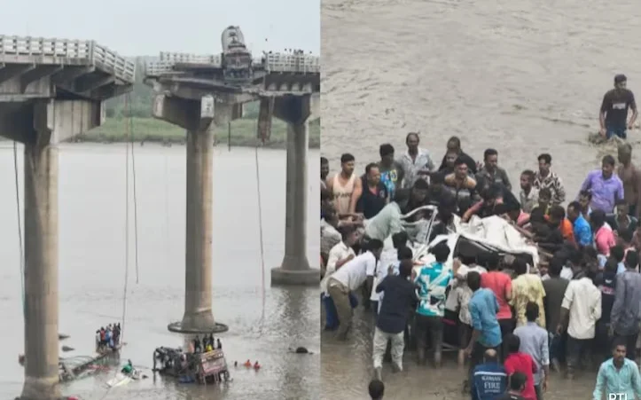 Обрушение моста в Индии: 9 человек погибли