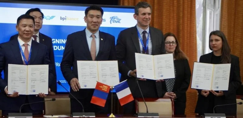 Mongolia and France Sign Memorandum to Expand Civil Aviation Cooperation