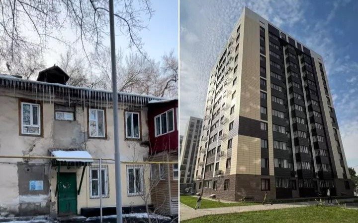 Алматыда ескі үйлері бұзылған 200 отбасы пәтер кілтін алды Алматыда ескі үйлері бұзылған 200 отбасы пәтер кілтін алды