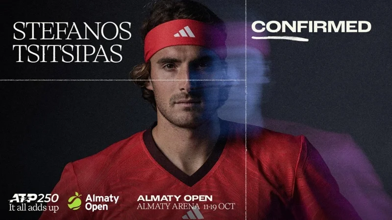 Stefanos Tsitsipas to play at the ATP 250 Almaty Open