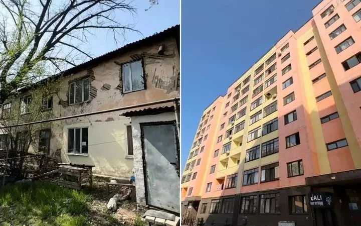 Almatyda eski úıleri buzylǵan 200 otbasy páter kiltin aldy
