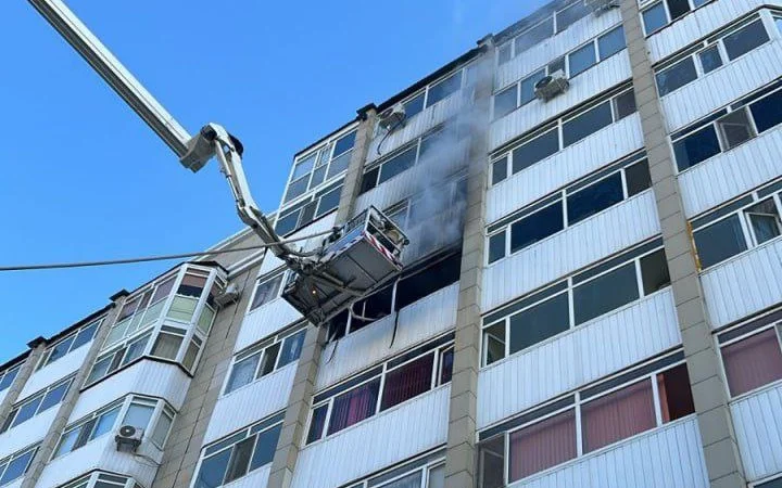 Пожар произошел в многоквартирном доме в Астане