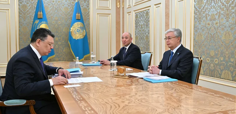 President Tokayev briefed on efforts in regional development