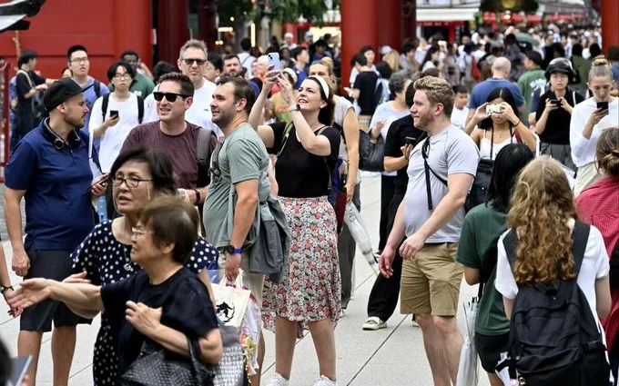 Tourists in Japan