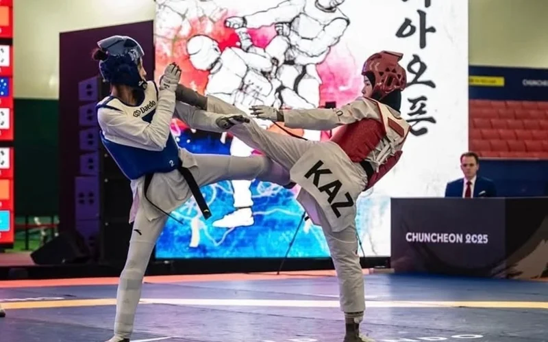 Таэквондистка Ботагоз Капанова завоевала «бронзу» на турнире в Южной Корее