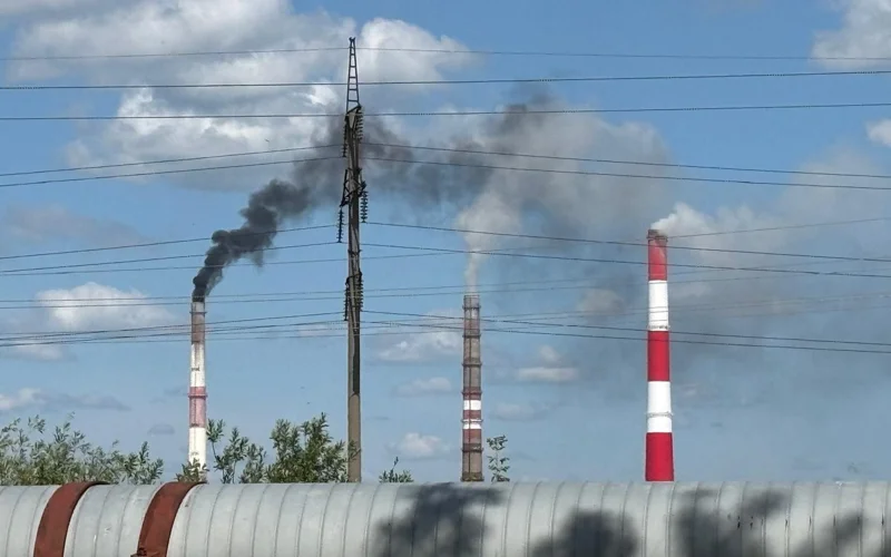 Петропавл ЖЭО-2 жаңа түтін мұржасы қолданысқа дайын