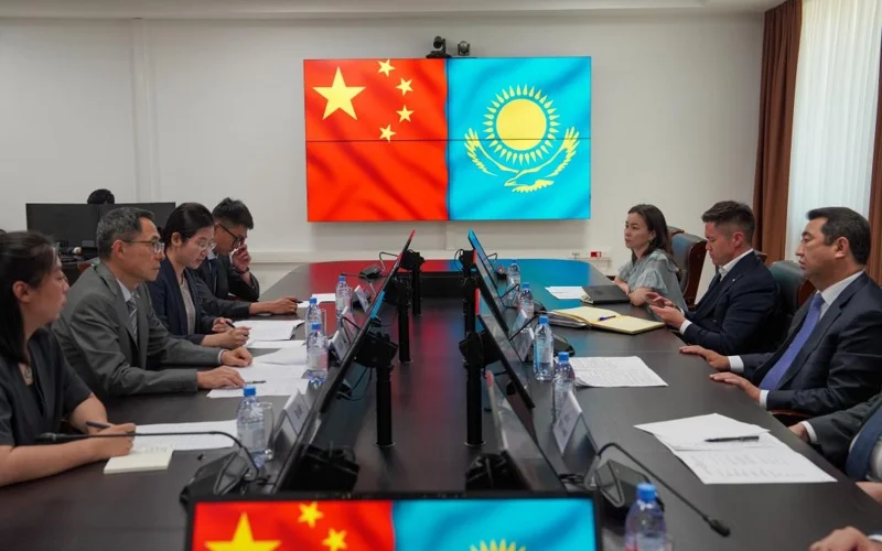 Айдарбек Сапаров провел встречу с послом КНР в Казахстане Хань Чуньлинем