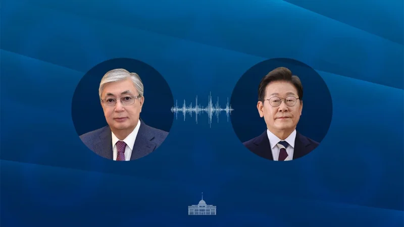 Memleket basshysy Koreıa Respýblıkasynyń Prezıdenti Lı Chje Meńmen telefon arqyly sóılesti