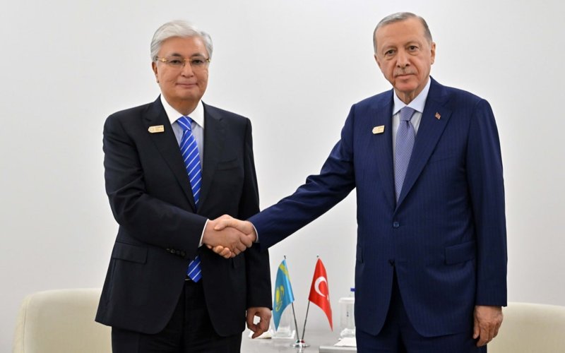 Kassym-Jomart Tokayev and Recep Tayyip Erdogan Tokayev and Erdogan