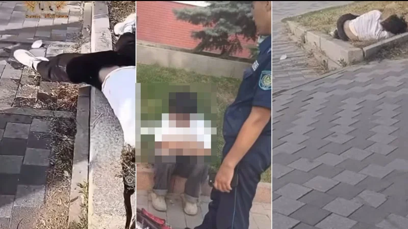 В Алматы подростков нашли пьяными на Арбате: двоих доставили в больницу