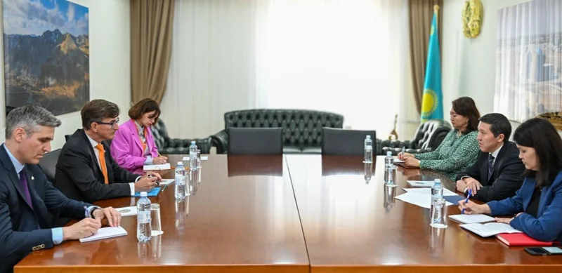 Deputy Minister of Foreign Affairs of the Republic of Kazakhstan Arman Issetov met with the Ambassador of the Kingdom of the Netherlands to Kazakhstan Nico Schermers.