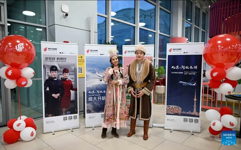 Air China launches direct air link between Beijing, Almaty