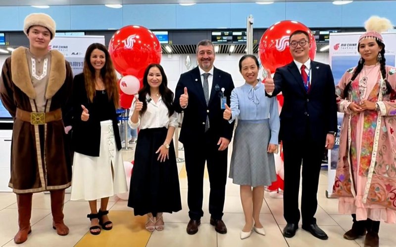 Алматы әуежайы Қытайдан жаңа бағыт бойынша алғашқы рейсті қабылдады Алматы әуежайы Қытайдан жаңа бағыт бойынша алғашқы рейсті қабылдады