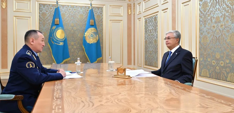 Глава государства принял министра обороны Даурена Косанова