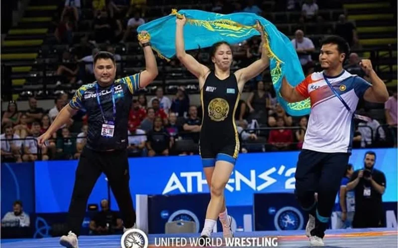 Казахстанка Мадхия Усманова стала чемпионкой мира по женской борьбе