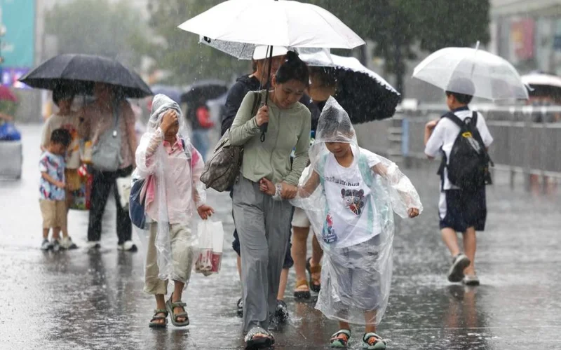 Китай, дождь