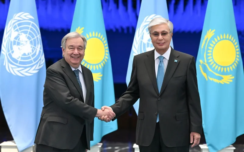 Глава государства провел переговоры с Генеральным секретарем ООН 