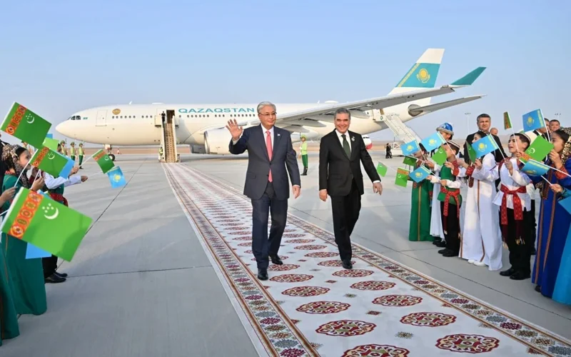 Kassym-Jomart Tokayev lands in Turkmenistan for 3rd UN Conference on landlocked developing countries