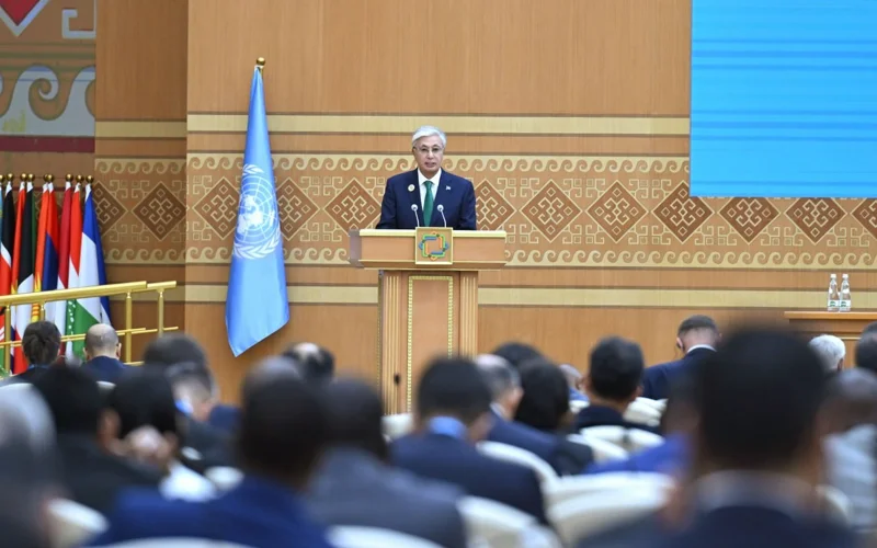 Глава государства выступил на Третьей конференции ООН по развивающимся странам, не имеющим выхода к морю