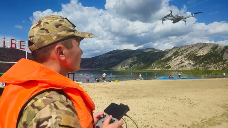 спасатели дрон