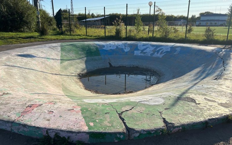 Петропавлдағы скейт алаңдары бұзылып, балаларға қауіпті орынға айналған