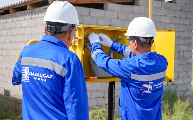 Еще в одном микрорайоне Шымкента запустили централизованное газоснабжение
