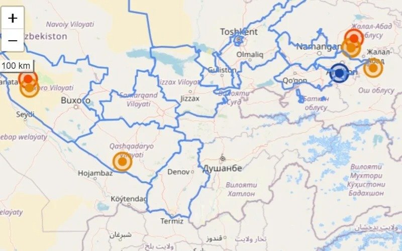 Earthquake hits Uzbekistan
