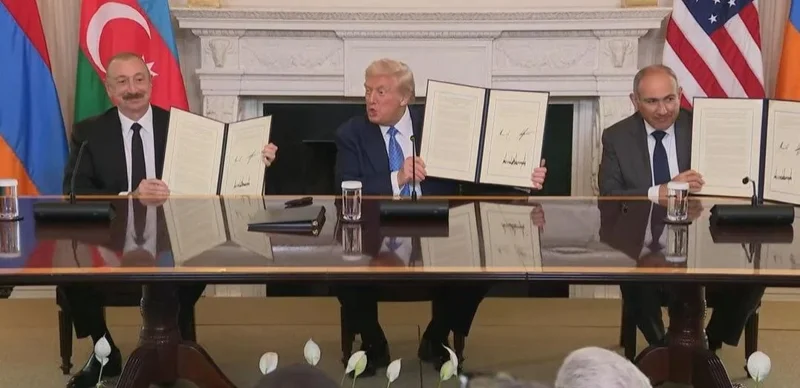 Armenia, Azerbaijan sign historic peace deal at White House