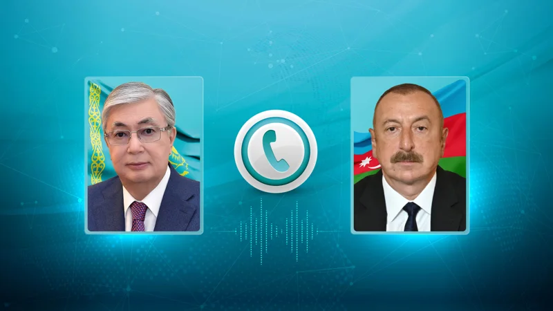 Kazakh, Azerbaijani Presidents hold phone talk 