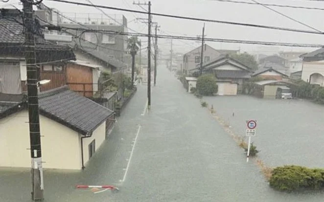 Heavy rains in Japan