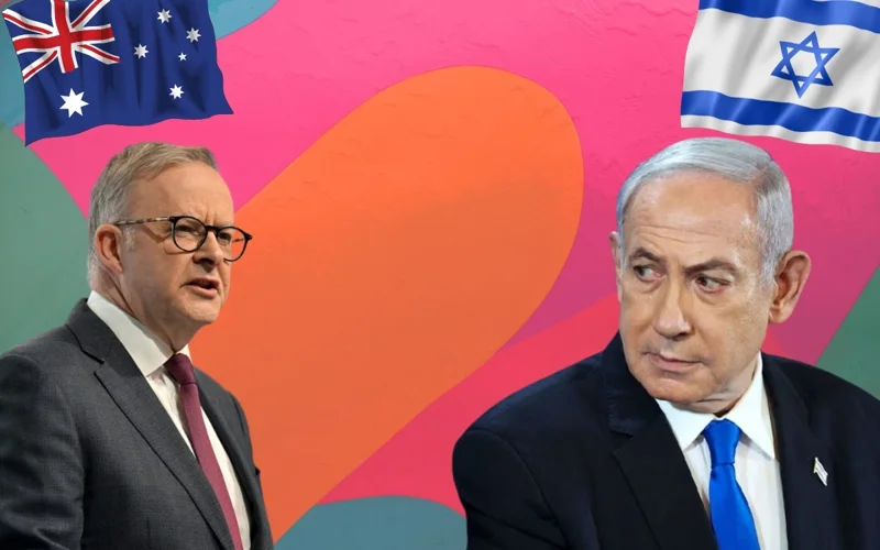 Austrlian Prime Minister Anthony Albanese and Israeli Prime Minister Benjamin Netanyahu