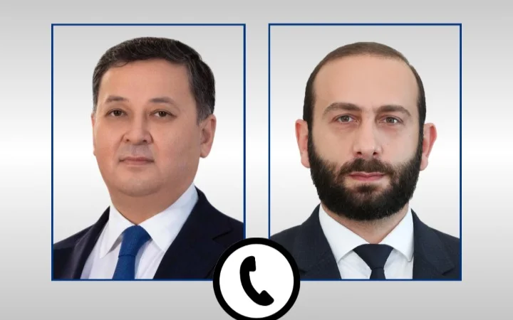 Kazakh, Armenian FMs hold telephone conversation