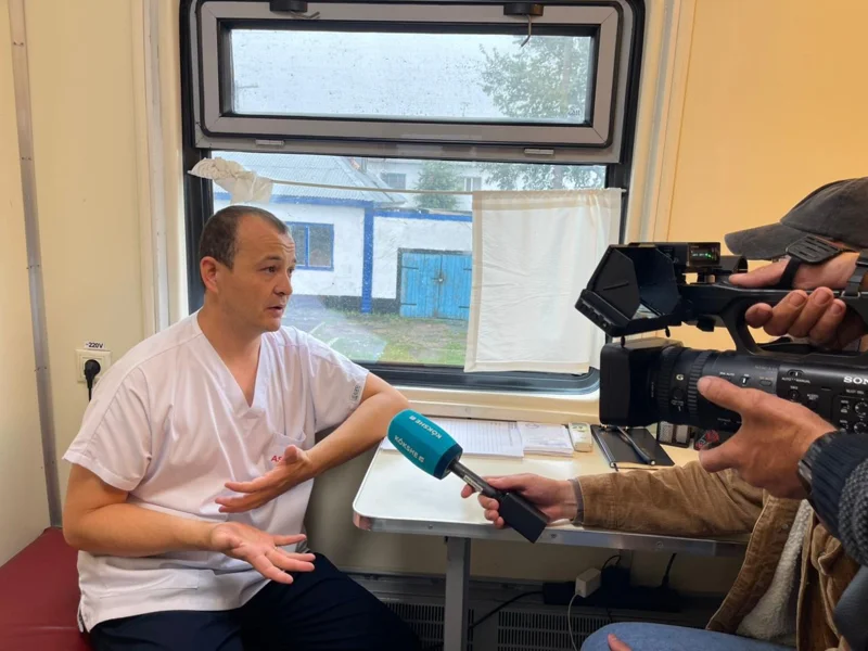 Чаглинка приняла медицинский поезд