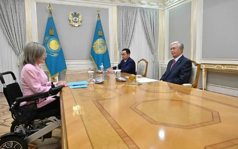 President receives  Human Rights Commissioner for Astana
