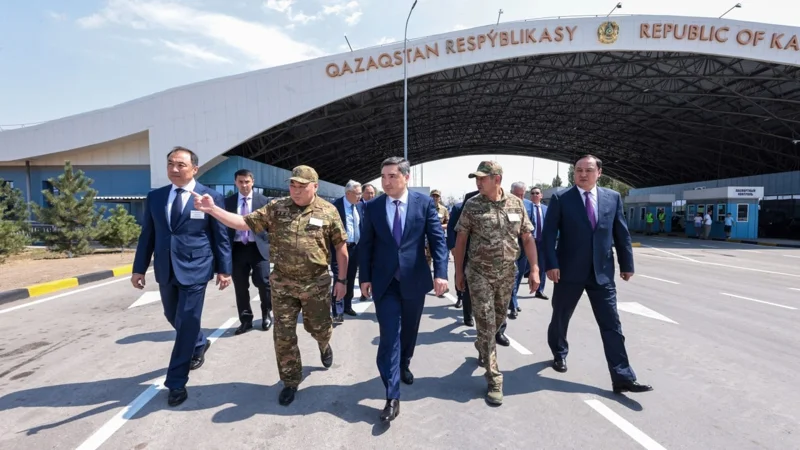 Oljas Bektenov Qyrǵyzstanmen shekaradaǵy ótkizý pýnktterin jańǵyrtý barysymen tanysty