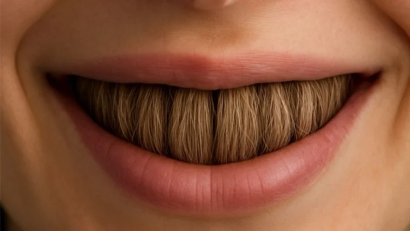Hair-based toothpaste