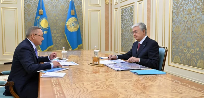 Президент Жетісу облысының әкімі Бейбіт Исабаевты қабылдады