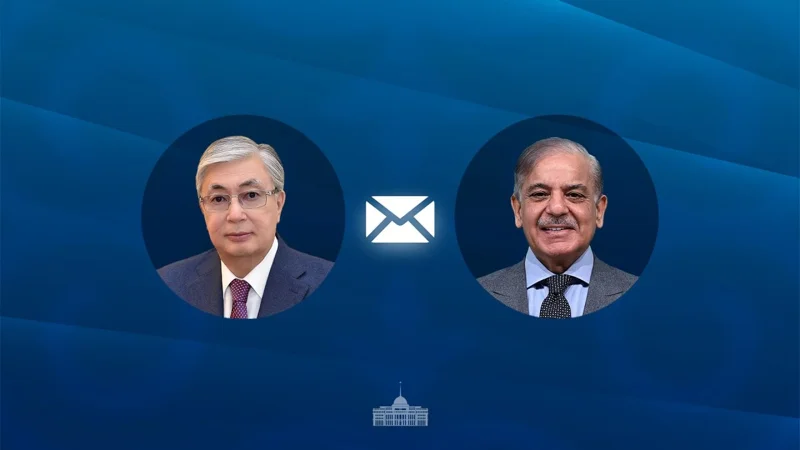 Kassym-Jomart Tokayev congratulates Shehbaz Sharif on Pakistan’s Independence Day