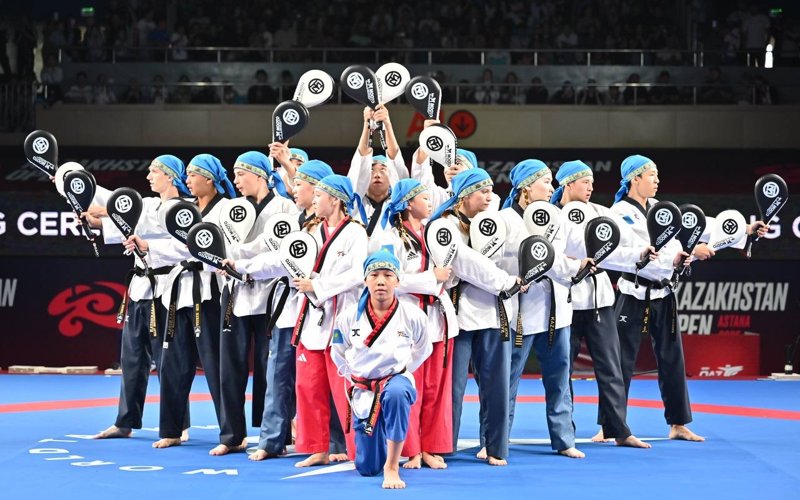 Әлемге әйгілі World Taekwondo Demo Team командасы Астанада өнер көрсетті