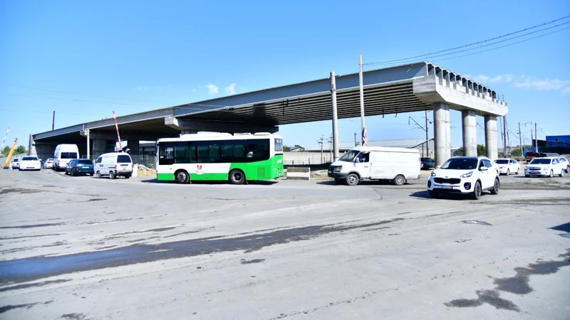 Два новых транспортных путепровода в Шымкенте запустят к концу 2026 года 